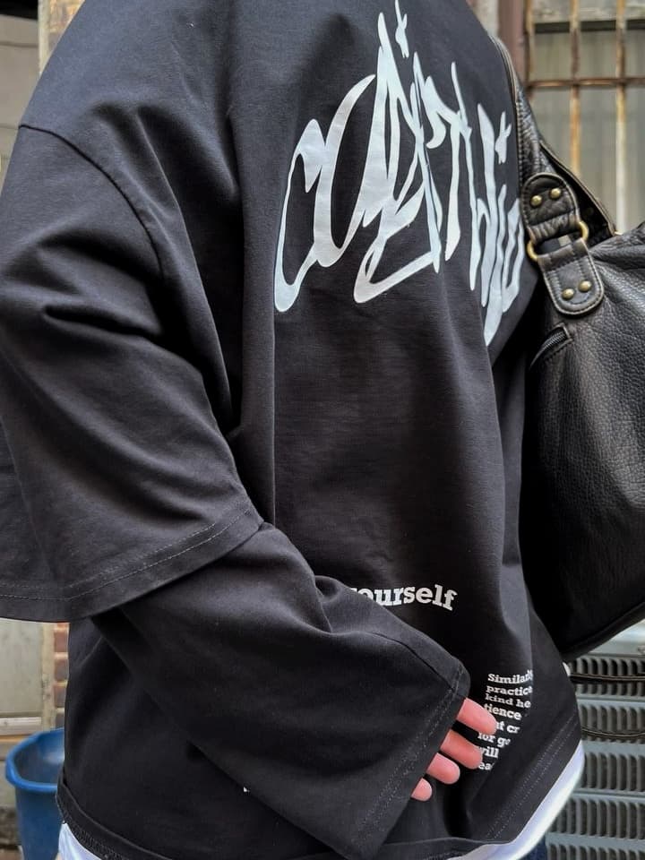 Double Layer longsleeve 'graffiti'