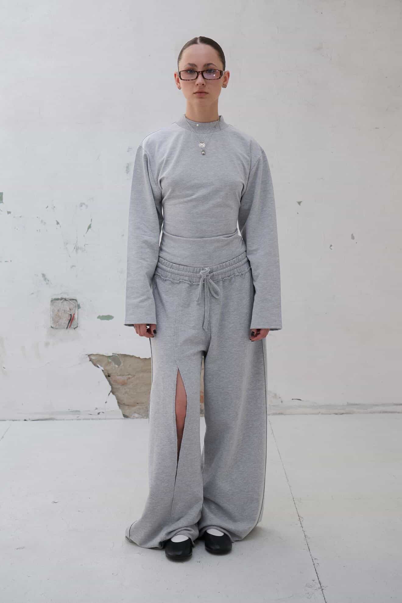 pants 'Emma' in gray, full length
